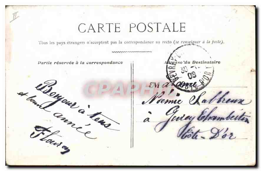 CPA Paris Avenue du Bois de Boulogne  — Rückseite