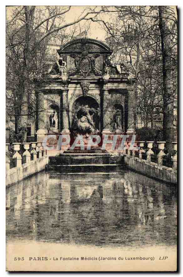 CPA Paris La Fontaine Medicis Jardins du Luxembourg 