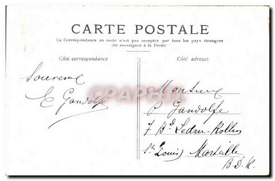 CPA Paris Le Palais du Luxembourg  — Rückseite