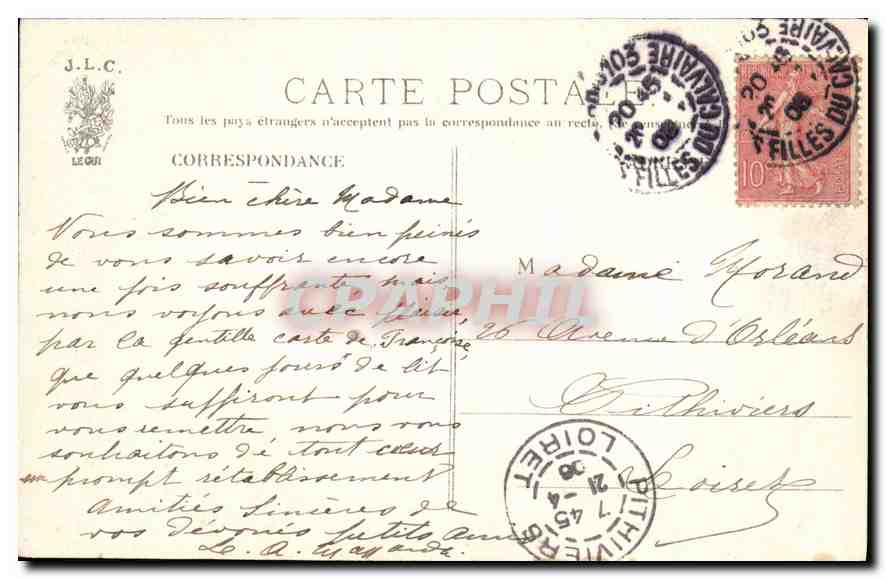 CPA Paris Bois de Boulogne La Cascade  — Rückseite