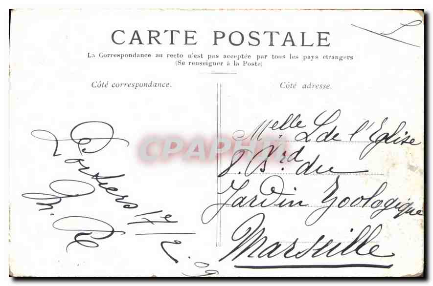CPA Paris Le Palais du Luxembourg  — Rückseite
