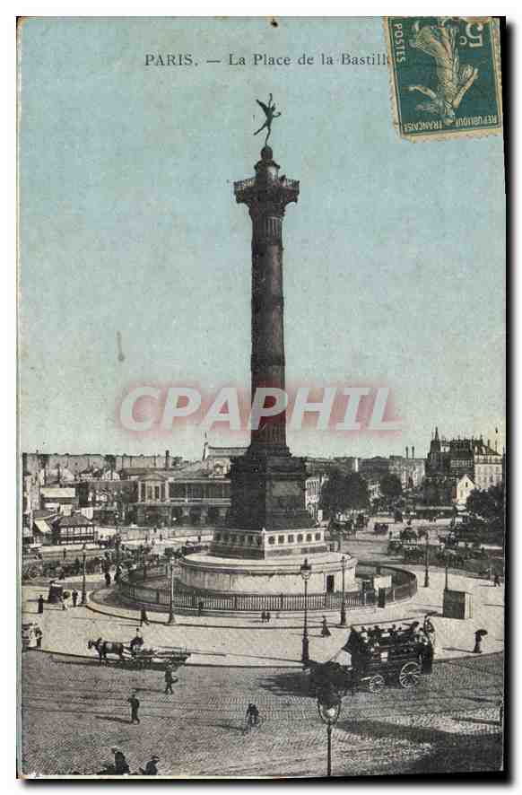 CPA Paris La Place de la Bastille 