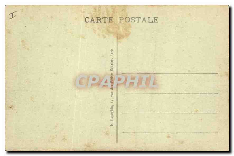 CPA Paris Place de la Concorde Les Fontaines et l'Obelisque  — Rückseite