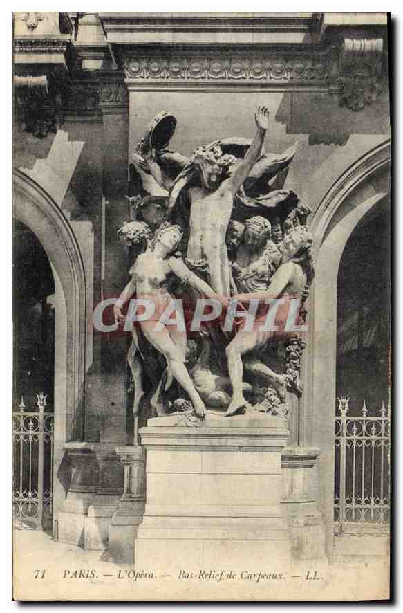 CPA Paris L'Opera Bas Relief de Carpeaux 