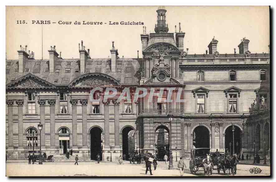 CPA Paris Cour du Louvre Les Guichets 