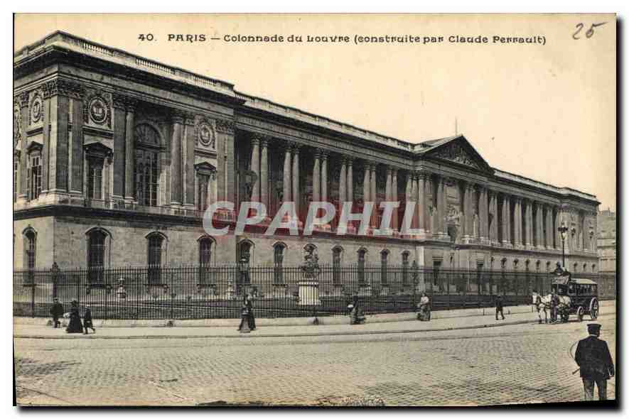 CPA Paris Colonnade du Louvre construite par Claude Perrault 