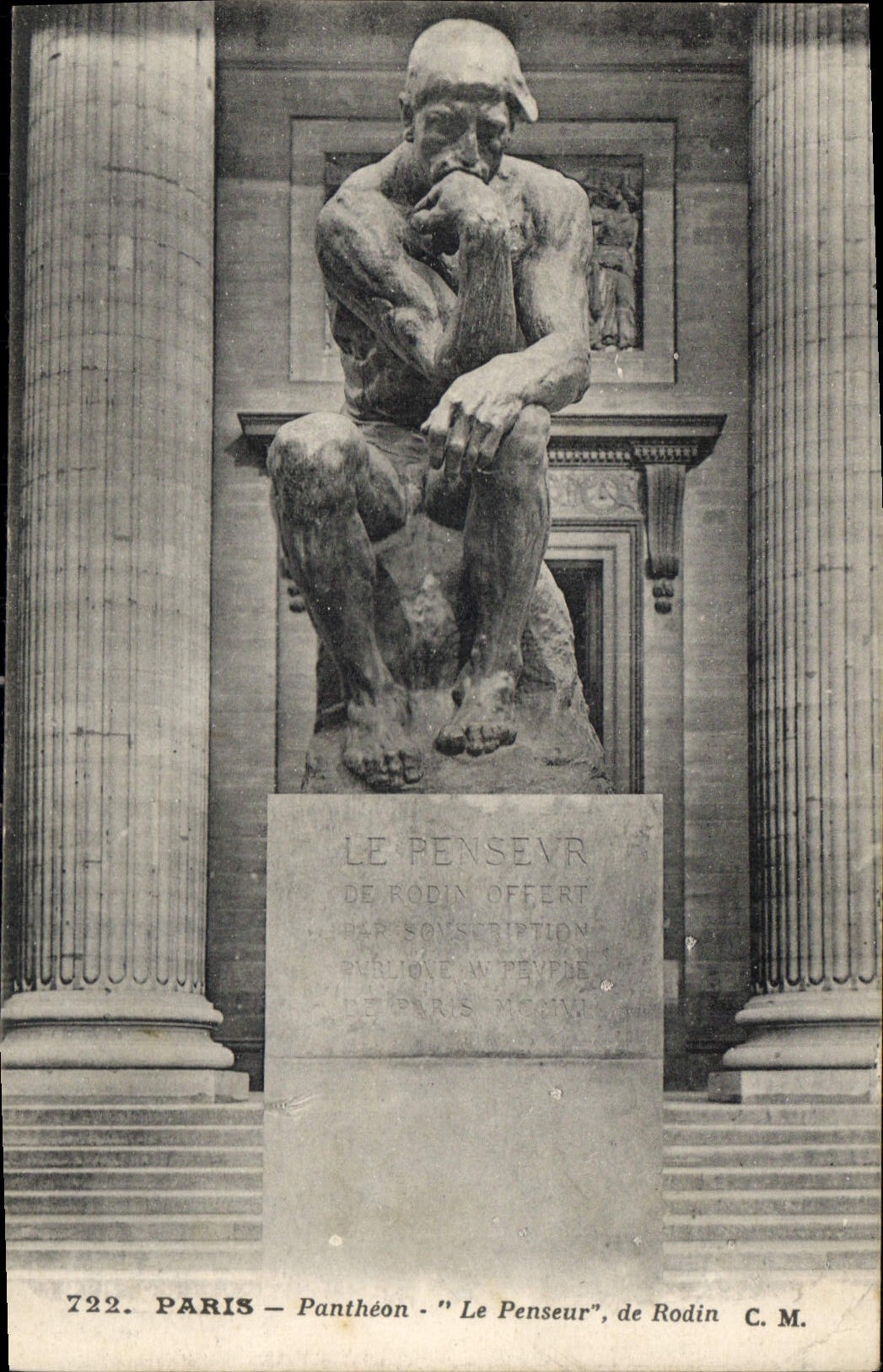 CPA Paris Pantheon Le Penseur de Rodin 