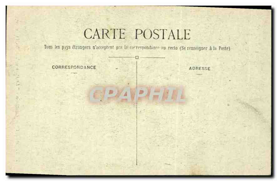 CPA Paris Pantheon Le Penseur de Rodin  — Rückseite