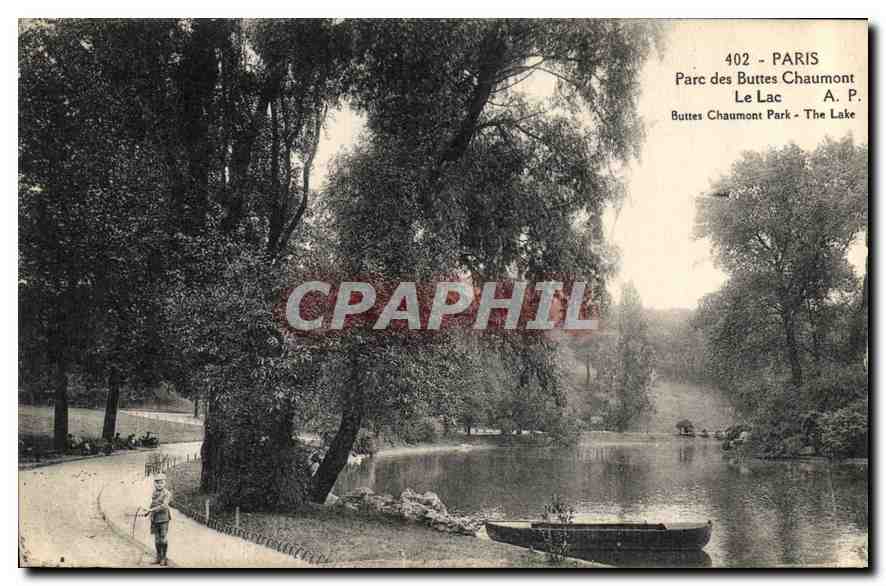 CPA Paris Parc des Buttes Chaumont Le Lac 