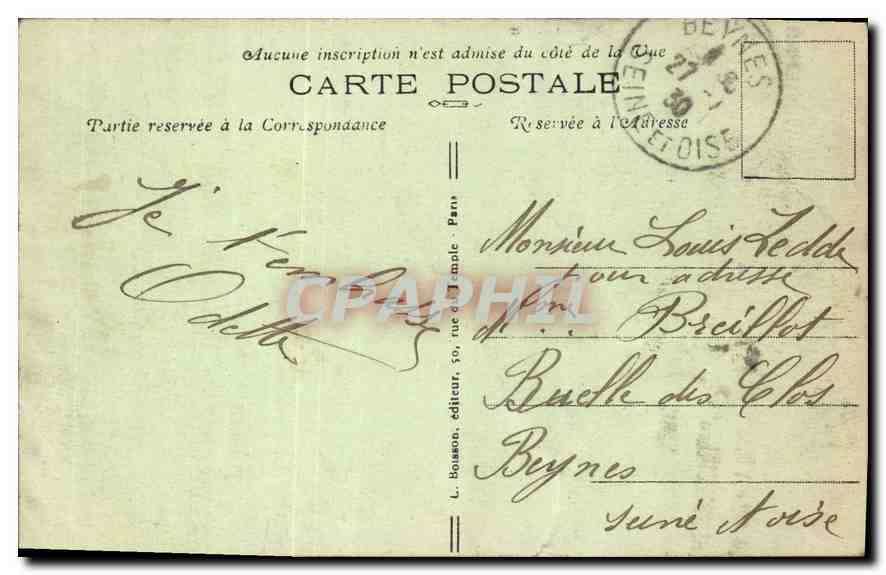 CPA Paris Buttes Chaumont Un coin du Lac Le Passeur  — Verso