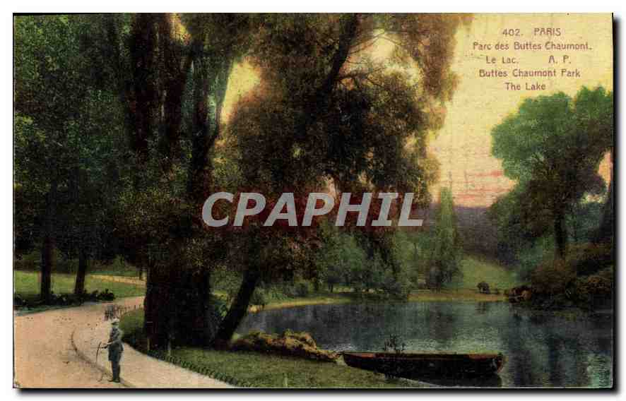 CPA Paris Parc des Buttes Chaumont Le Lac 