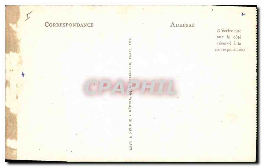 Le Puy — Le Rocher d'Aiguilhe — Éditeur Levy & Neurphein, Paris — Verso