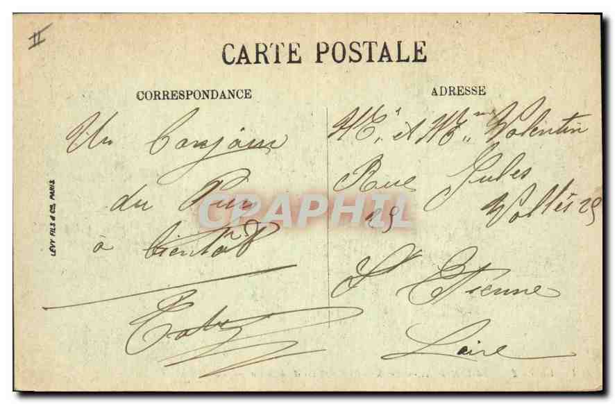 CPA Le Puy La Cathedrale Les Rochers Corneille et Aiguilhe  — Back