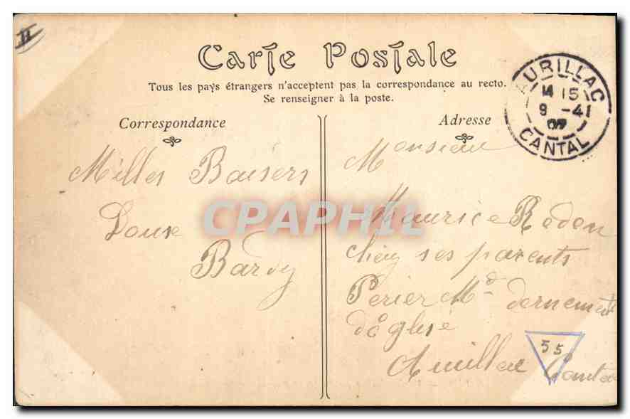 CPA Le Puy Vue generale prise du Mont Ronzon  — Back