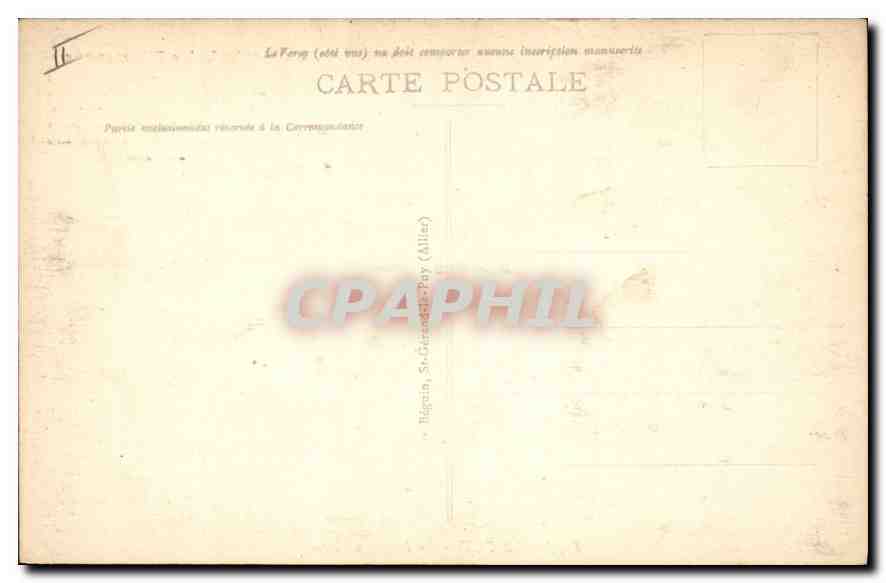 CPA Le Puy La Porte Pannessac  — Rückseite