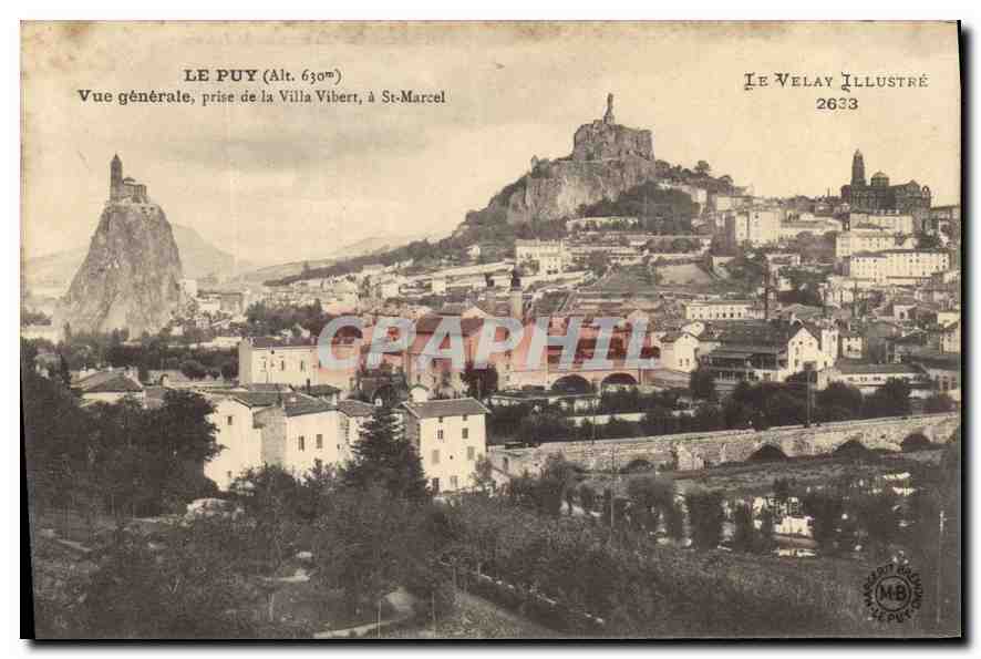 CPA Le Puy Vue generale prise de la Villa Vibert a St Marcel 