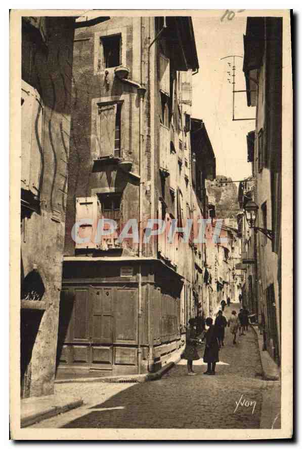 CPA Auvergne Le Puy Haute Loire Vieilles Maisons de la Rue des Tables 
