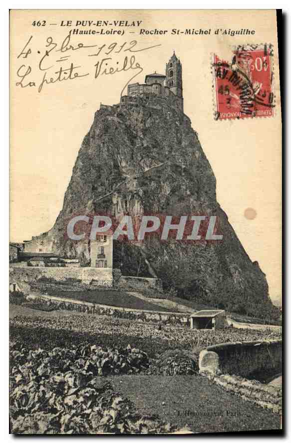 CPA Le Puy en Velay Haute Loire Rocher St Michel d'Aiguilhe 