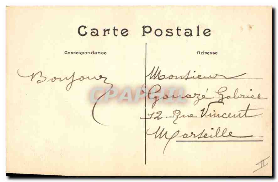 CPA Le Puy en Velay Haute Loire Rocher St Michel d'Aiguilhe  — Rückseite