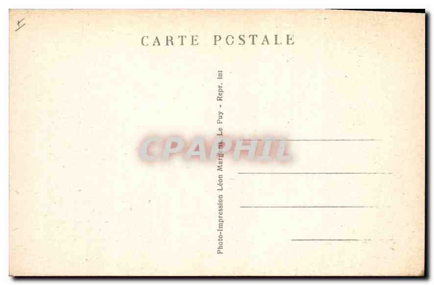 CPA Le Puy Hte Loire Vue generale des 4 rochers l'Arbousset St Joseph d'Espaly  — Rückseite