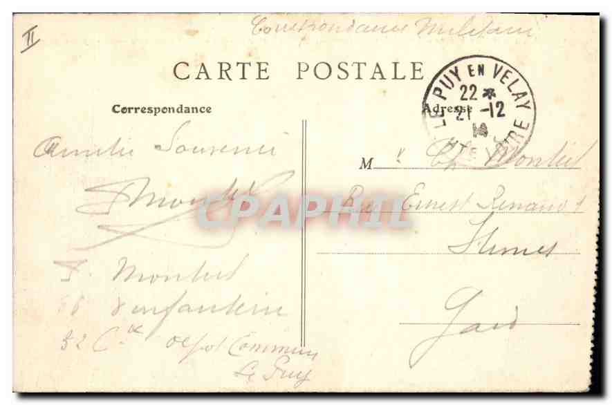 Le Puy (Hte-Loire) — Le Rocher d'Aiguilhe, Le Rocher Corneille et la Cathédrale — B.F., PARIS — Reverso