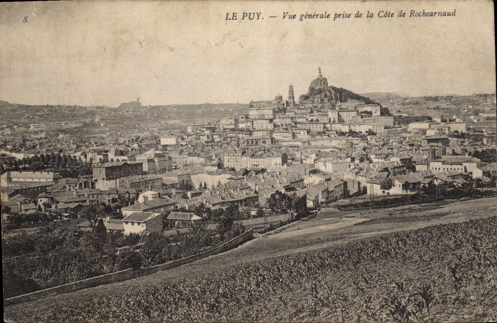 CPA Le Puy Vue generale prise de la Cote de Rochearnaud 