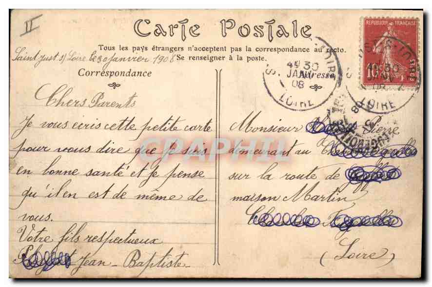 CPA Le Puy Vue generale prise de la Cote de Rochearnaud  — Rückseite