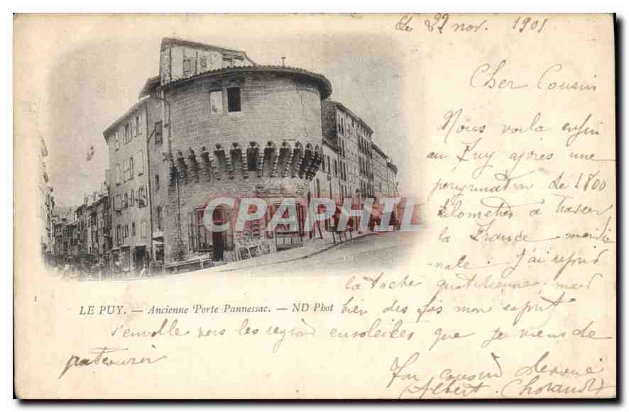 CPA Le Puy Ancienne Porte Pannessac 