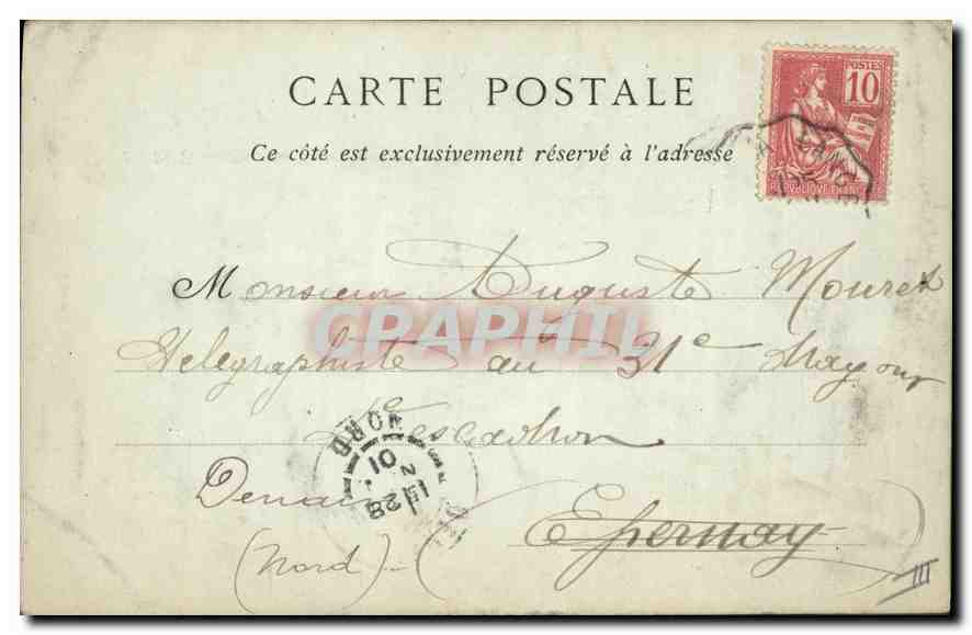 CPA Le Puy Ancienne Porte Pannessac  — Rückseite
