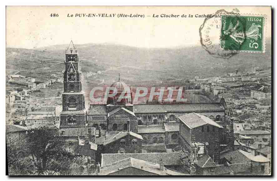 CPA Le Puy en Velay Hte Loire Le Clocher de la Cathedrale 