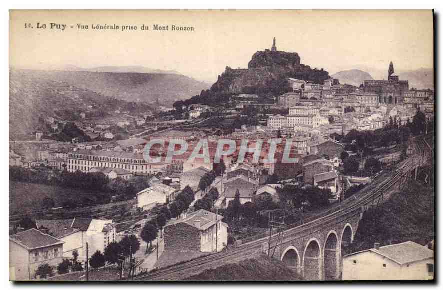 CPA Le Puy Vue Generale prise du Mont Ronzon 