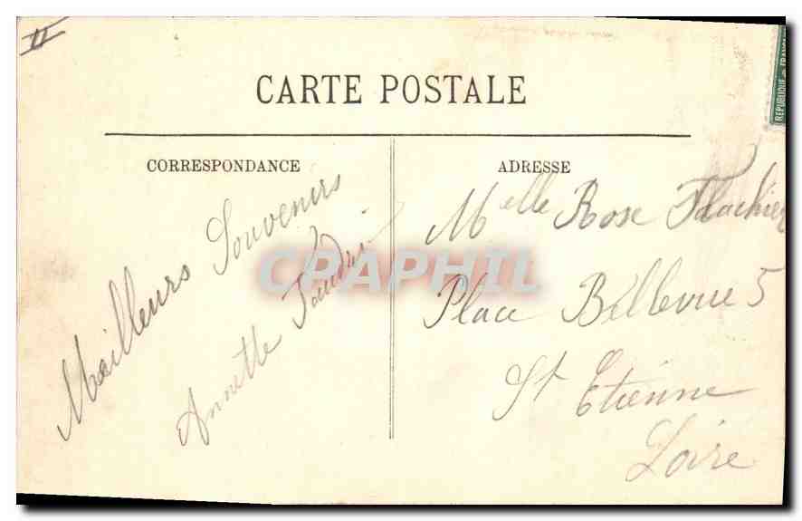 CPA Le Puy Le Rocher Saint Michel  — Back