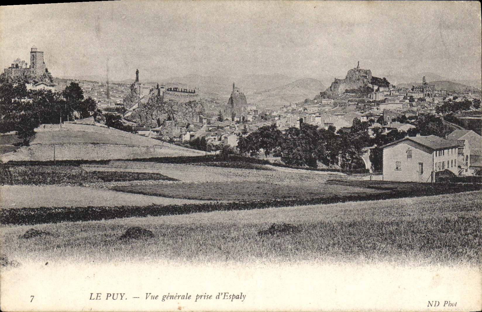 Le Puy — Vue générale prise d'Espaly — ND Pbol