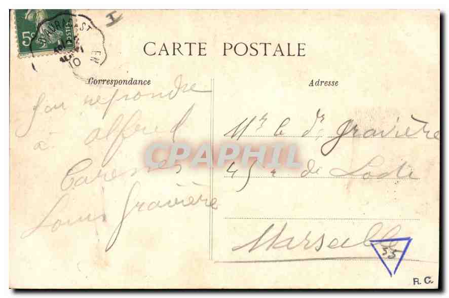 CPA Le Puy Fontaine Crozatier  — Back