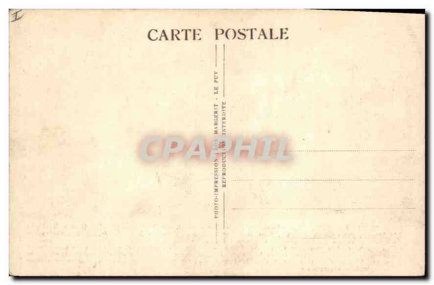 CPA Le Puy Haute Loire Vue generale des Quatre Rochers L'Arbousset  — Rückseite
