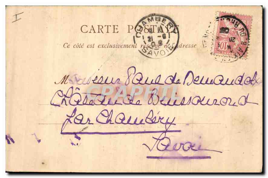 CPA Le Puy Vue Generale prise du Rocher d'Espaly  — Back