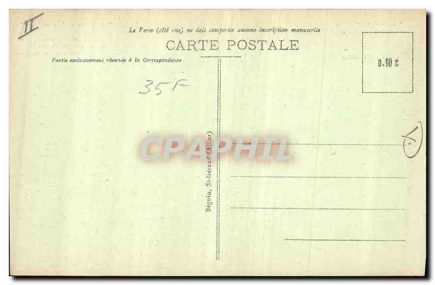CPA Le Puy La Porte Pannessac  — Verso