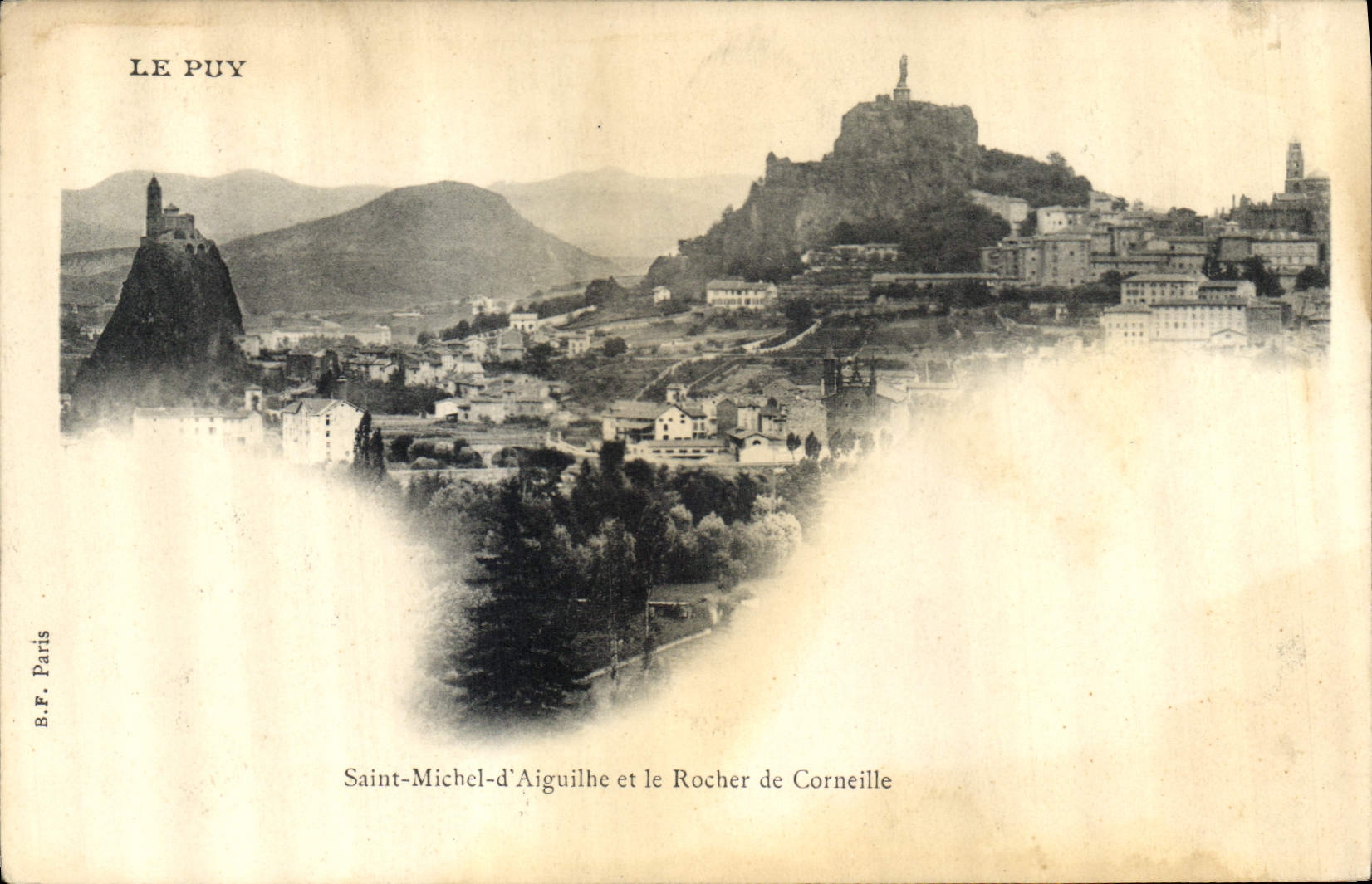 CPA Le Puy Saint Michel d'Aiguilhe et le Rocher de Corneille 