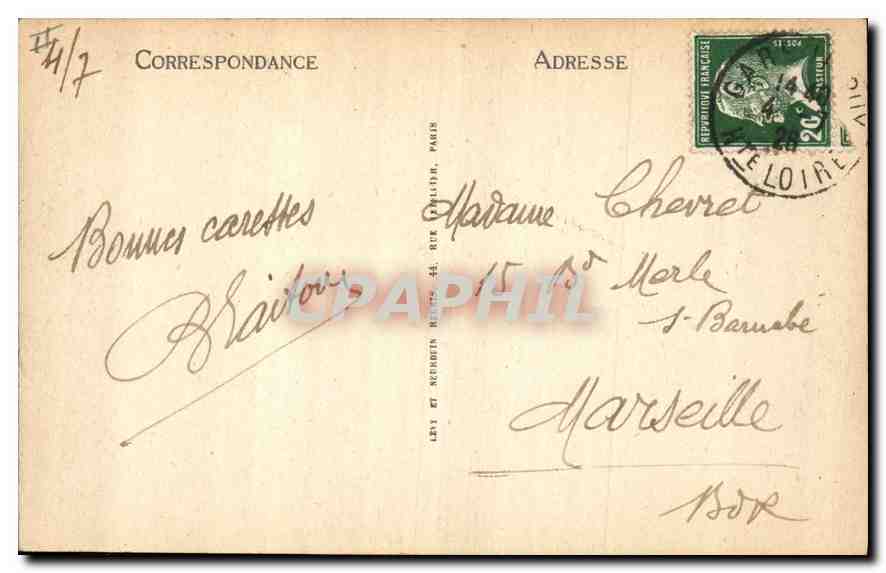 CPA Le Puy La Tour Pannessac  — Rückseite