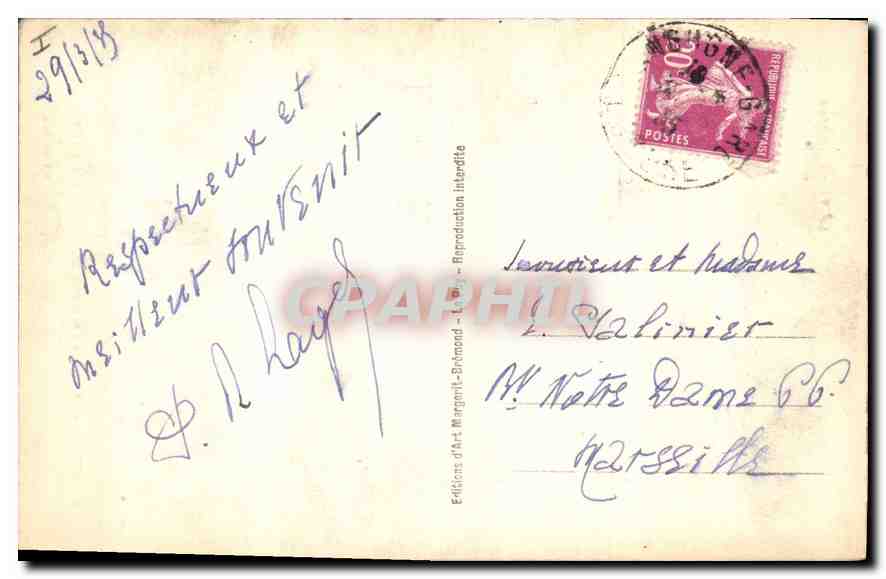 CPA Le Puy La Chapelle aerienne St Michel d'Aiguilhe  — Rückseite