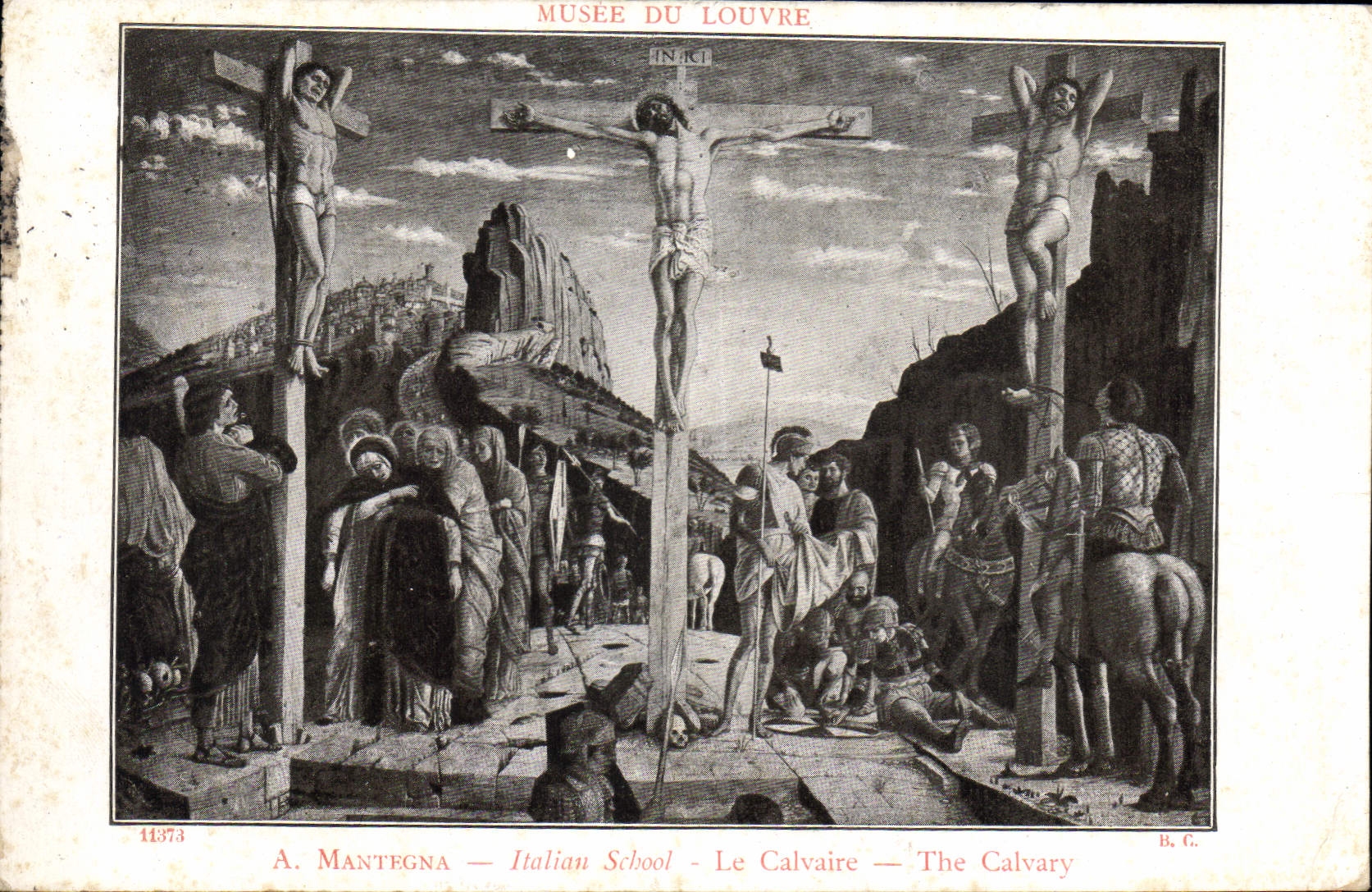 CPA Musee du Louvre A Mantegna Italian School Le Calvaire 
