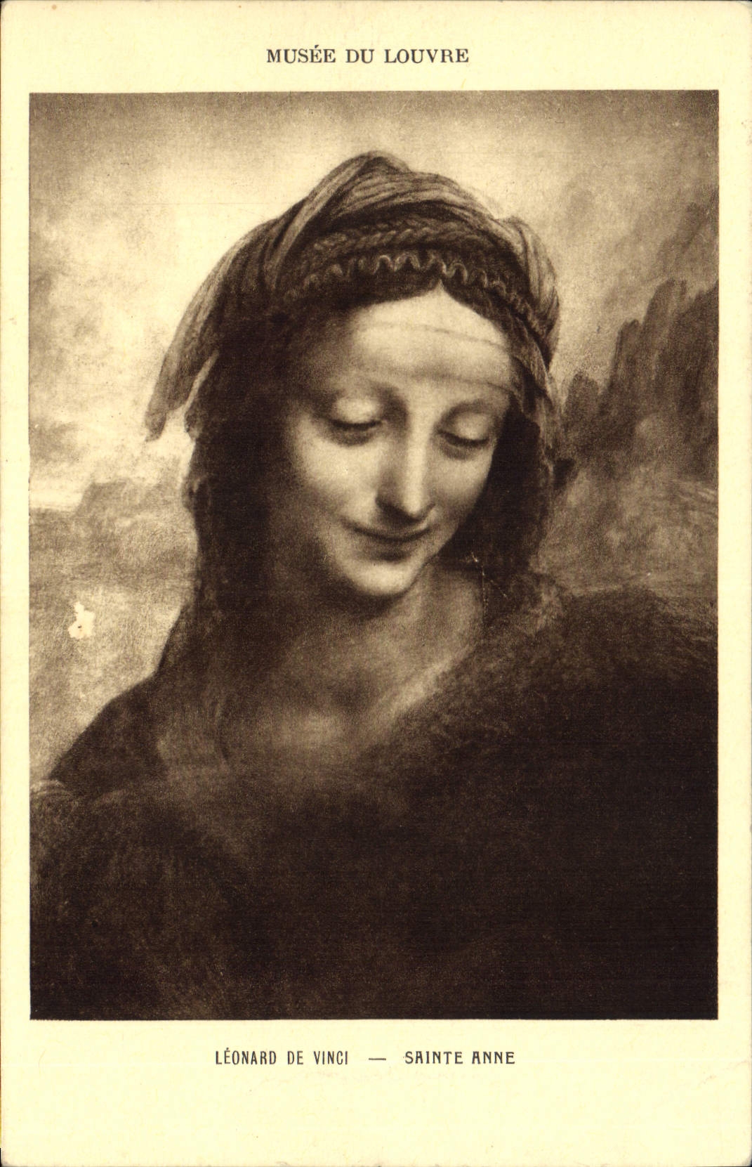 CPA Musee du Louvre Leonard de Vinci Sainte Anne 