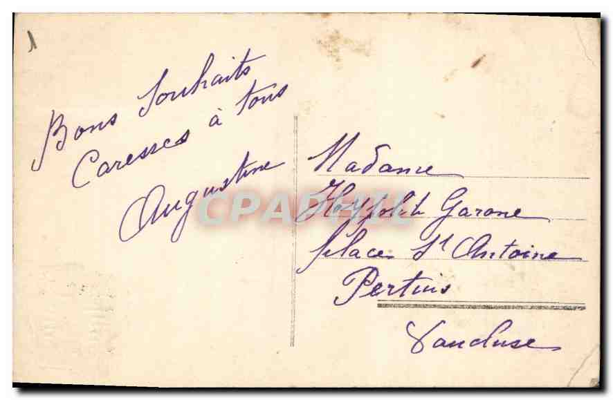 CPA Enfant — Rückseite