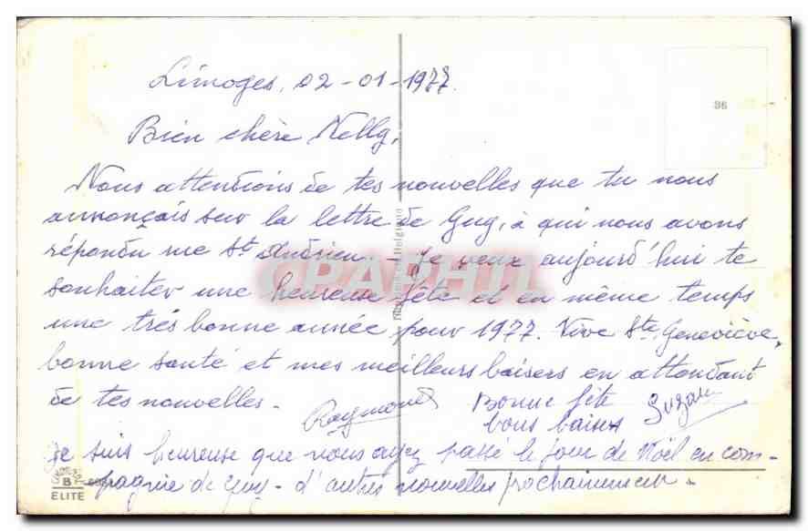 CPA Bonne Fete Fleurs — Verso