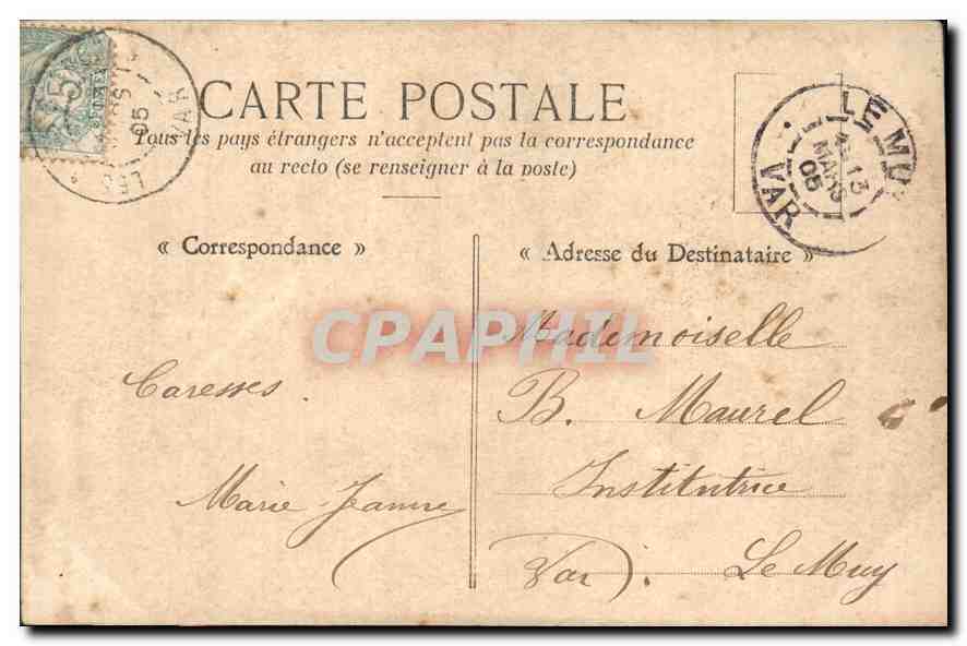 CPA Vous auriez foi certaine en ma pleine innocence Femmes — Verso
