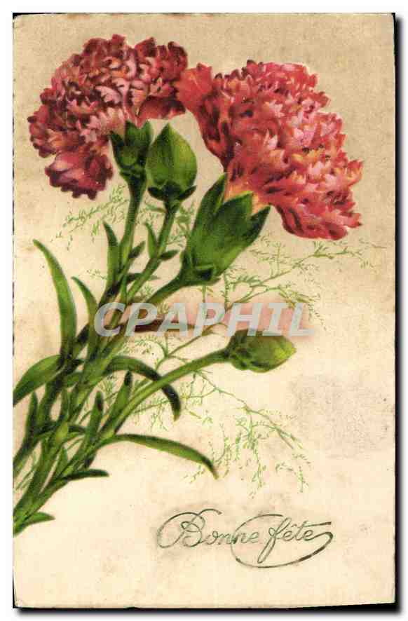 CPA Bonne Fete fleurs