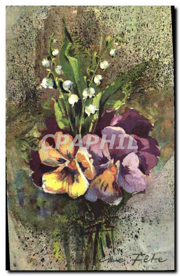 CPA Bonne Fete Fleurs