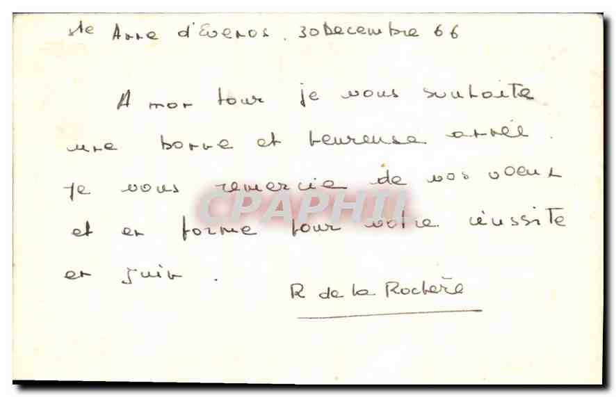 CPA Bonne Annee  — Verso