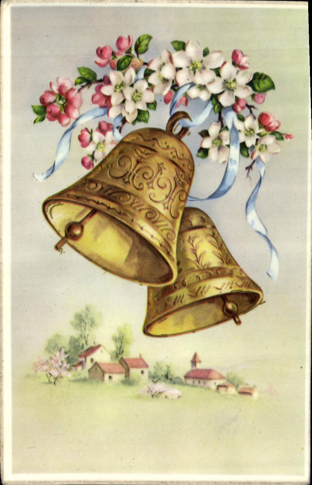 CPA Fleurs Cloches