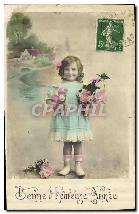CPA Bonne heureuse Annee Enfant